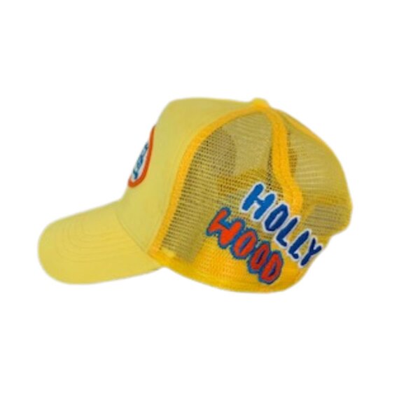 VON DUTCH HOLLYWOOD VELVET TRUCKER HAT IN YELLOW NWT - Picture 5 of 12